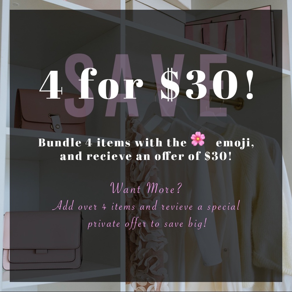 🌸👙 4 for $30! 👙🌸